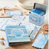 C.R. Gibson TW4-25762 Watercolor Coastal Scallop Edged Disposable Paper Cocktail