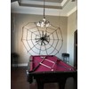 Halloween Decorations Big Spider 4.9 Ft Black Soft Hairy Scary