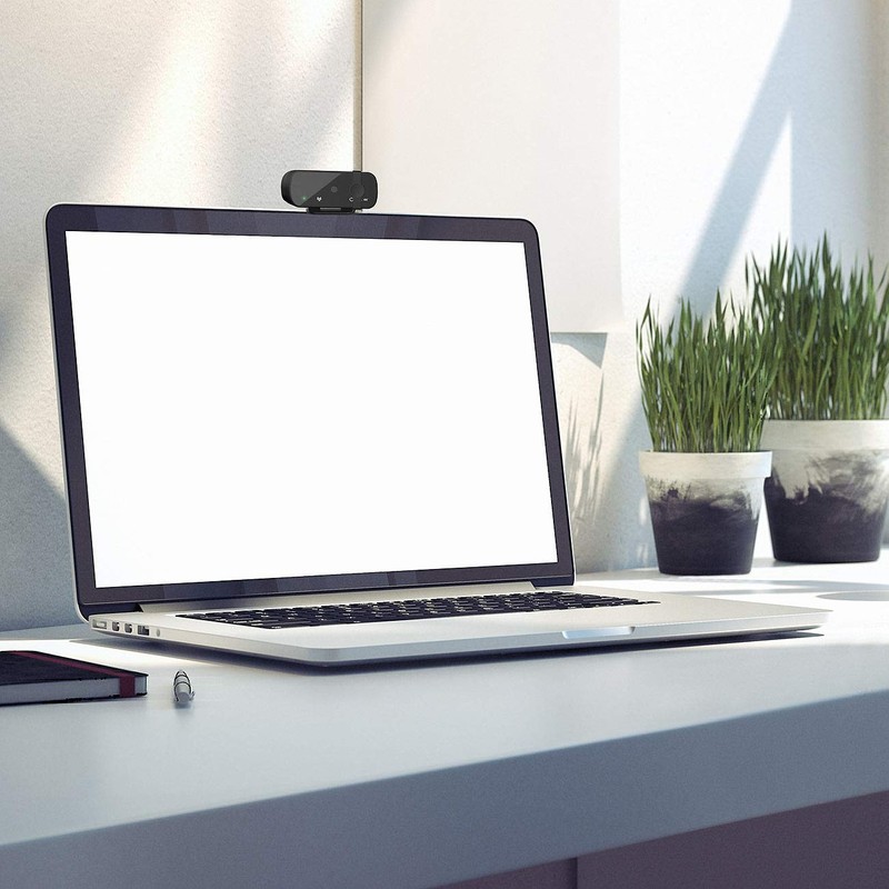 Somikon PC Camera 4K: 4K USB Webcam with Lens Cover,