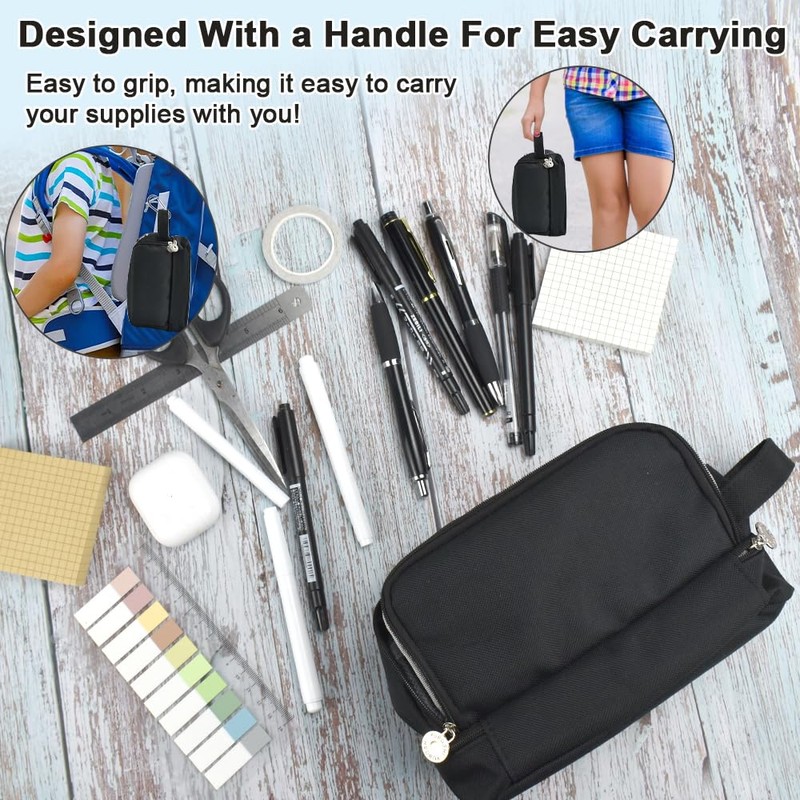 SLTAXAR Pencil Case Boys Pencil Case 4 Compartments Pencil Case,