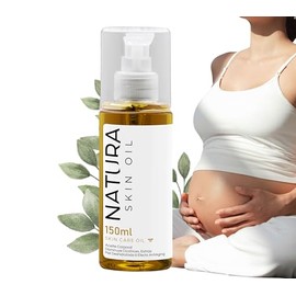Natura Skin Oil 150ml. Aceite Corporal, Disminuye Estras y Cicatrices, Ideal para Uso durante el Embarazo, Hidrata Profundamente la Piel Seca, No es  