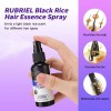 Spray orgánico para el crecimiento del cabello con agua de