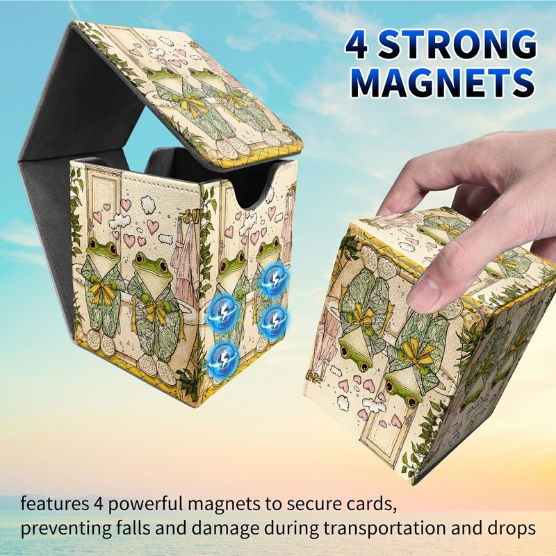 Dikoer Card Deck Box for MTG Commander, 100+ Side Loading