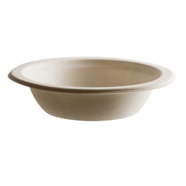 150 PACK 12 oz Heavy Duty Disposable Bowls 100% Compostable, Eco Friendly White Bagasse Bowls Bamboo Fiber Bio Degradable, Sturdy Tree Free Heat and Liquid Resistant Parties, Restaurants, Cereal Bowl