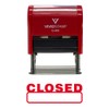 Basic Closed Self Inking Rubber Stamp (Red Ink) - Medium