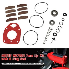 MG725 Air Tool Maintenance Kit with O-Ring Seal Bearing MG725A Tune Up Kit for 1/2" Drive Impact Wrench Repair Parts