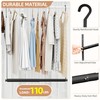 STORAGE MANIAC Adjustable Closet Rod Hanging Clothes Heavy Duty Closet