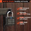 Eseesmart Fingerprint Locker Lock with Code, Combination Padlock Smart Fingerprint
