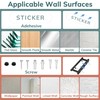 Oudesi Black Toilet Paper Holder Wall Mount for Bathroom, Self