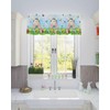 Happy Easter Valances for Kitchen Windows Bunny Valance Curtains for