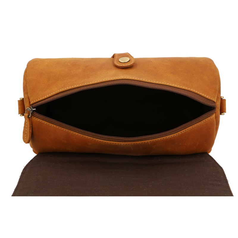 Gusti Roberto Handlebar Bag Leather 2-in-1 Bicycle Bag Vintage Brown