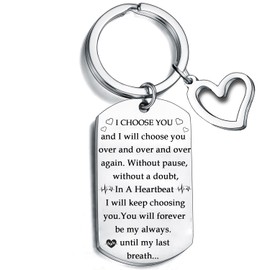Waeceip Keyring Gifts for Couple, Romantic Gifts for Him Her, Anniversary Christmas Valentines Gifts for Husband Wife Girlfriend Boyfriend Couple Key ring