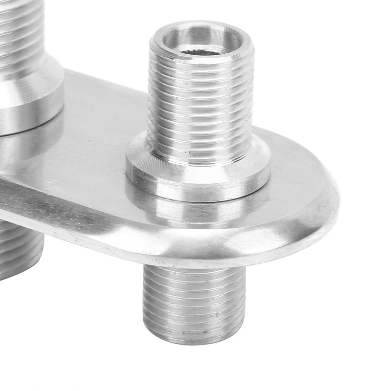 A/C Bulkhead, Car 2‑Port Air Conditioner Bulkhead Connector Universal Modification