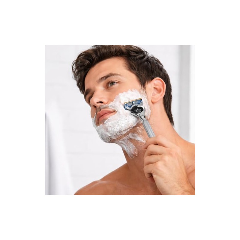 5 Blade Razor with Pivot Ball technology-All Chrome Diamond Pattern