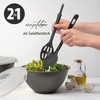 Hausfelder Salad Servers Black Two-Piece Salad Servers and Salad Tongs
