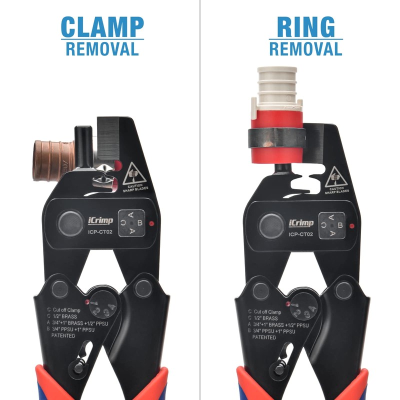 iCrimp ICP-CT02 PEX Crimp Fitting Removal Tool for Removing 1/2-in,