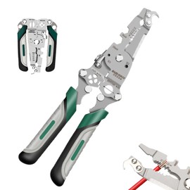 18 in 1 Wire Stripper, Cable Stripper, Automatic Wire Stripper, Foldable Design, Safety Lock Switch, for Stripping, Cutting, Crimping, Columns, Winding etc