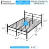 Queen Size Bed Frame with Headboard - Metal Platform Bed