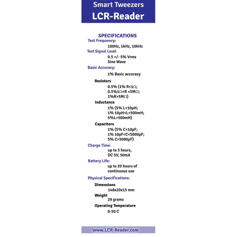 LCR-Reader : Digital Multimeter LCR-Meter Inductance Meter LCR ESR Meter