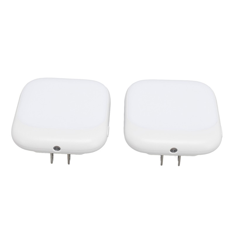 2pcs LED Sensing Night Light 2700K Soft White Plug in