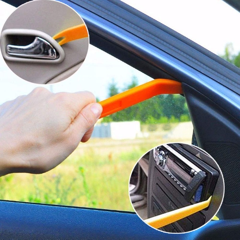 XINGSUI 4Pcs Car Radio Panel Crowbar Tool, Audio Removal Tool,