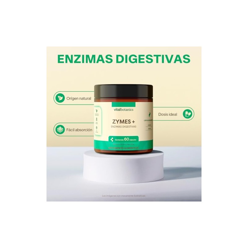 Vital Botanics Enzimas Digestivas con Papaya, Papaína y Bromelina