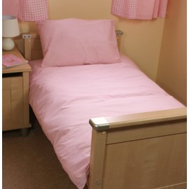 PINK COT BED /JUNIOR DUVET SET 100% COTTON - END OF LINE SALE