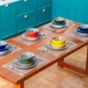 24 Pieces Dinnerware Sets, Plates and Bowls Set,Porcelain Dishes Set