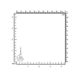 Silvershake 4MM Natural Rainbow Moonstone White Gold Plated 925 Sterling Silver Scroll Filigree Nautilus Spiral Shell Sealife Leverback Dangle Earrings June Gemstone Birthstone Jewelry for Women