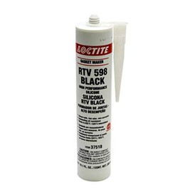 Sealant, Black RTV 598, Silicone, 300 ml Cartridge, Each