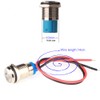 Gebildet 5pcs White AC/DC 12-24V Energy-Saving LED Metal Indicator Light