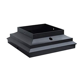 Nuvo Iron PCCA4B 4" Post Collar Adapter-Black Cap