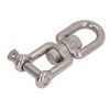 Double Jaw Shackle Professional Heavy Duty 304 Stainless Steel Rolling