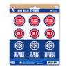 Fanmats 63215: Detroit Pistons 12 Count Mini Decal Sticker Pack
