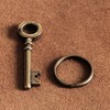 BRASS STORE Brass Key (Antique Style) Key Chain Brass Vintage