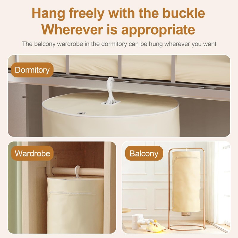 3-in-1 Multifunctional Portable Dryer for laundry Clothes Dryer, Boot Dryer,