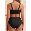 Two Piece High Waisted Bikini - Tummy Control Bathing Suit
