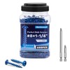 Mellewell #8 x 1-1/4" Blue Coated Pocket Hole Screws, Square