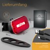 LICHTMEISTER® Rear Light Bicycle with Reflector and Brake Light Function