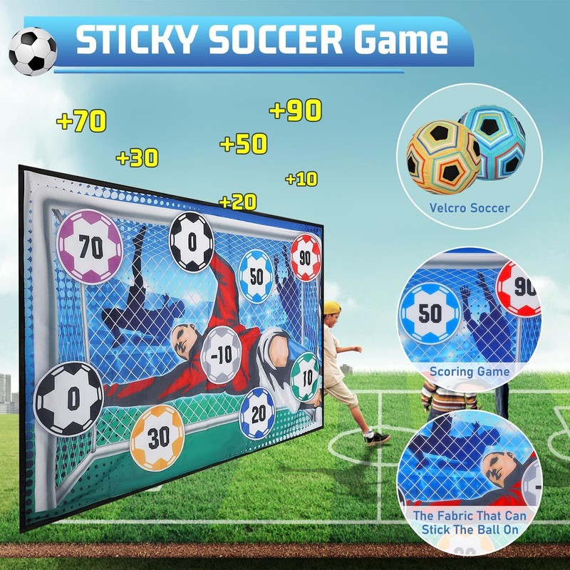 VATOS Soccer Ball Game Set for Kid Indoor Outdoor Backyard