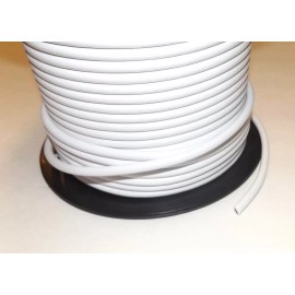 Lamp 25 FEET OF WHITE PVC 3-WIRE COVERED PULLEY PENDANT LAMP CORD NEW 46626JB