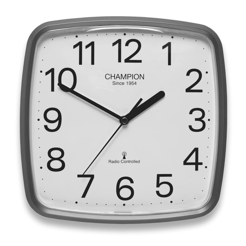 Compacted MSF Signal Radio Controlled Square Cased Quartz Wall Clock