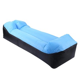 Keenso Air Bed, Oxford Cloth Camping Inflatable Sofa Outdoor Bag Ultralight Beach Camping Travel Sleeping Bag Air Bed Lounger Chair(air bed)