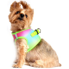 Ultra Choke Free Step in Reflective Dog Harness American River Ombre Rainbow (XS)