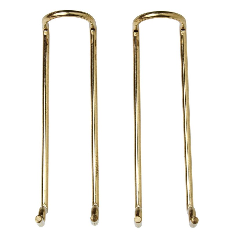 Waki Sangyo ANB-722 Brass Hooks, Double Hole Board, Wall Storage,