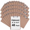 Clipboards Bulk, Woswel Hardboard Office Clipboards 48 Pack,9 X 12.5