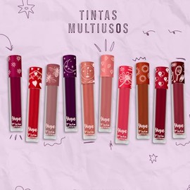 Republic Cosmetics Yuya Tinta multiusos Yin Yang de larga duracin para labios, ojos y mejillas con extracto de Aloe Vera Color Rojo                   