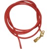 Unbespielt Leather Cord Necklace Red Lobster Clasp Gold-Coloured 1 m