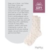 MeMoi Women's Polka Dot Sheer Crew Socks Winter White 9-11