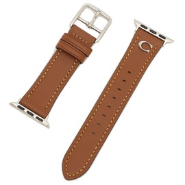 Coach 14700075 Women's Watch Band, Replacement Band, Compatible with 1.5 inches (38 mm), 1.6 inches (40 mm), Brown, Leather